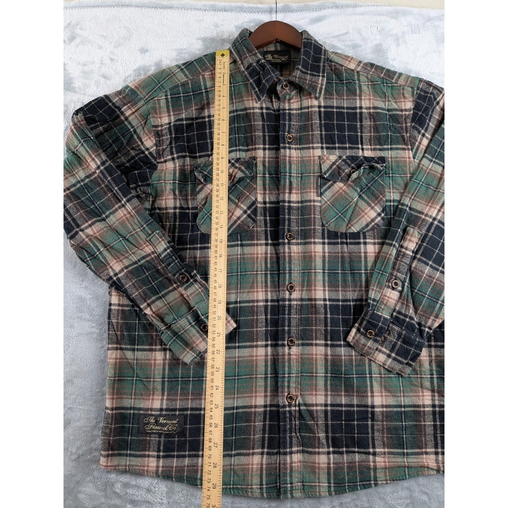 The Vermont Flannel Co Shirt Mens XL Multicolor Plaid Long Sleeve Button Up READ - Picture 5 of 12